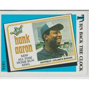 Hank Aaron 1989 Topps - Turn Back the Clock #663